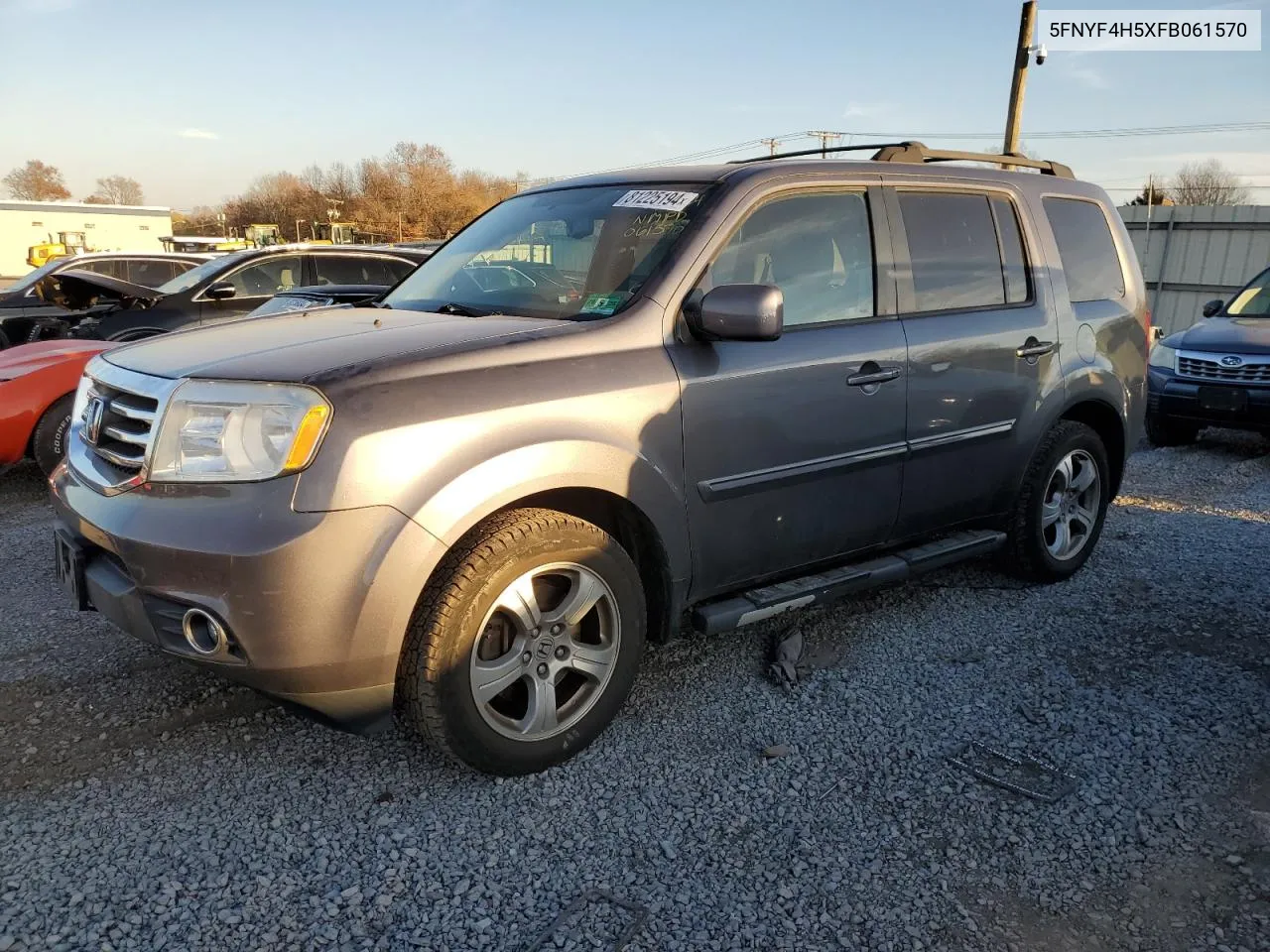 2015 Honda Pilot Exl VIN: 5FNYF4H5XFB061570 Lot: 81225194