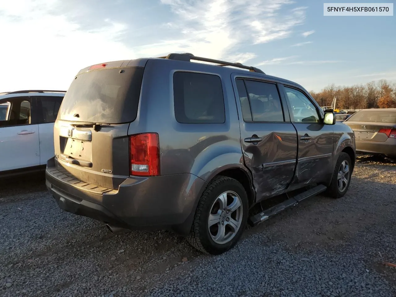 2015 Honda Pilot Exl VIN: 5FNYF4H5XFB061570 Lot: 81225194