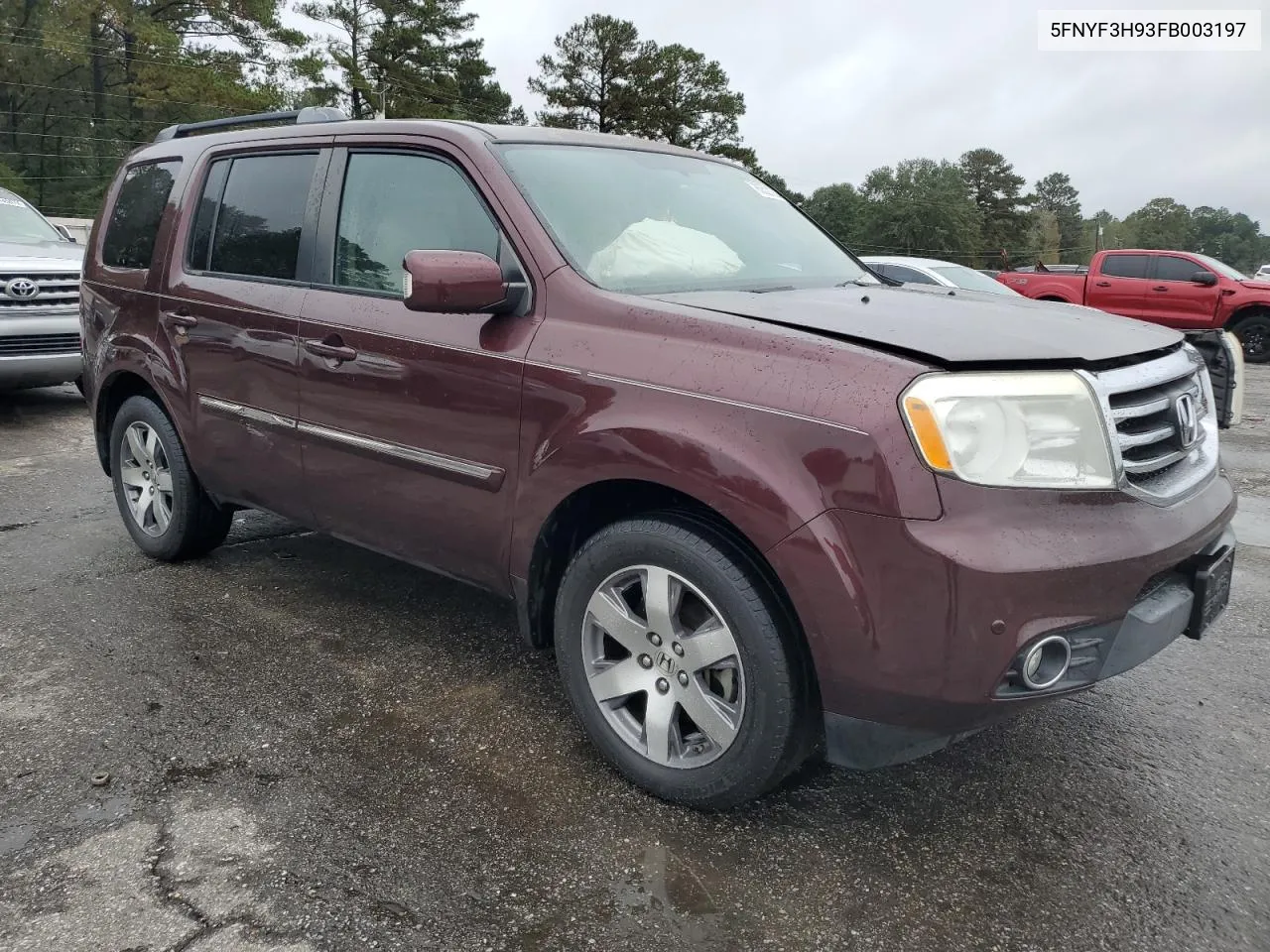 2015 Honda Pilot Touring VIN: 5FNYF3H93FB003197 Lot: 81783664