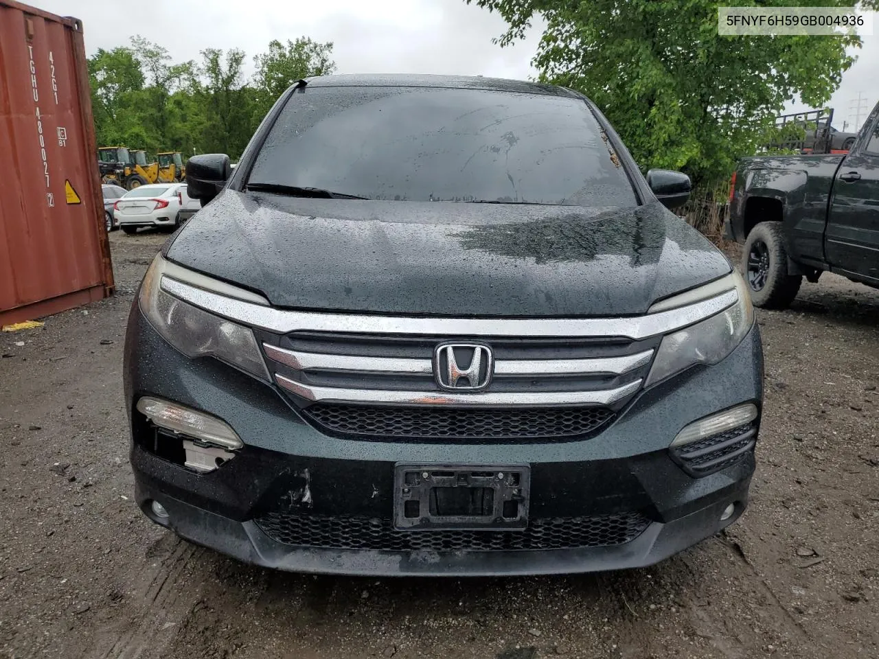 5FNYF6H59GB004936 2016 Honda Pilot Exl