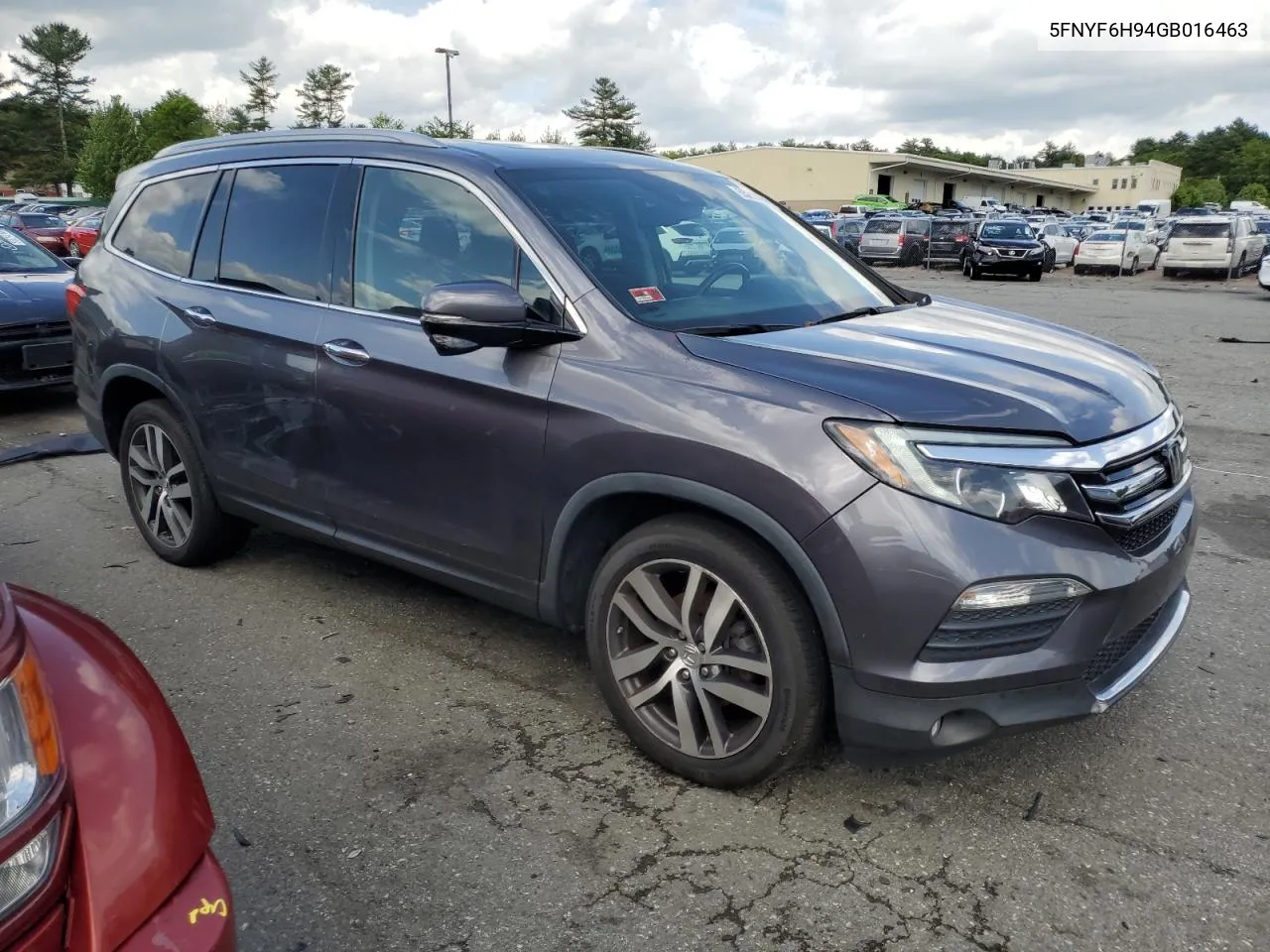 2016 Honda Pilot Touring VIN: 5FNYF6H94GB016463 Lot: 55218964