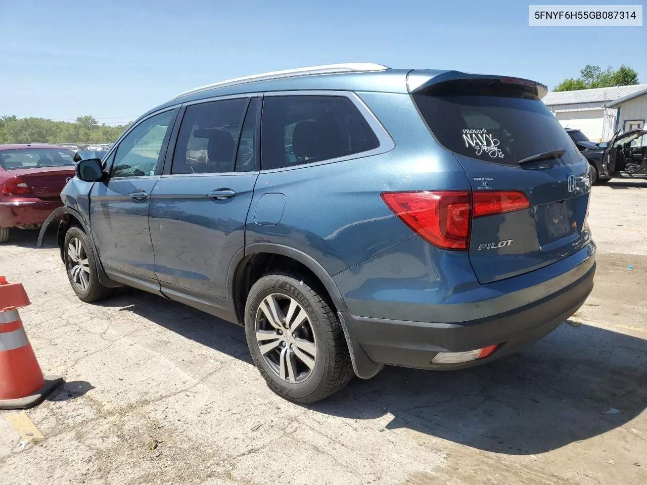 2016 Honda Pilot Exl VIN: 5FNYF6H55GB087314 Lot: 56234244