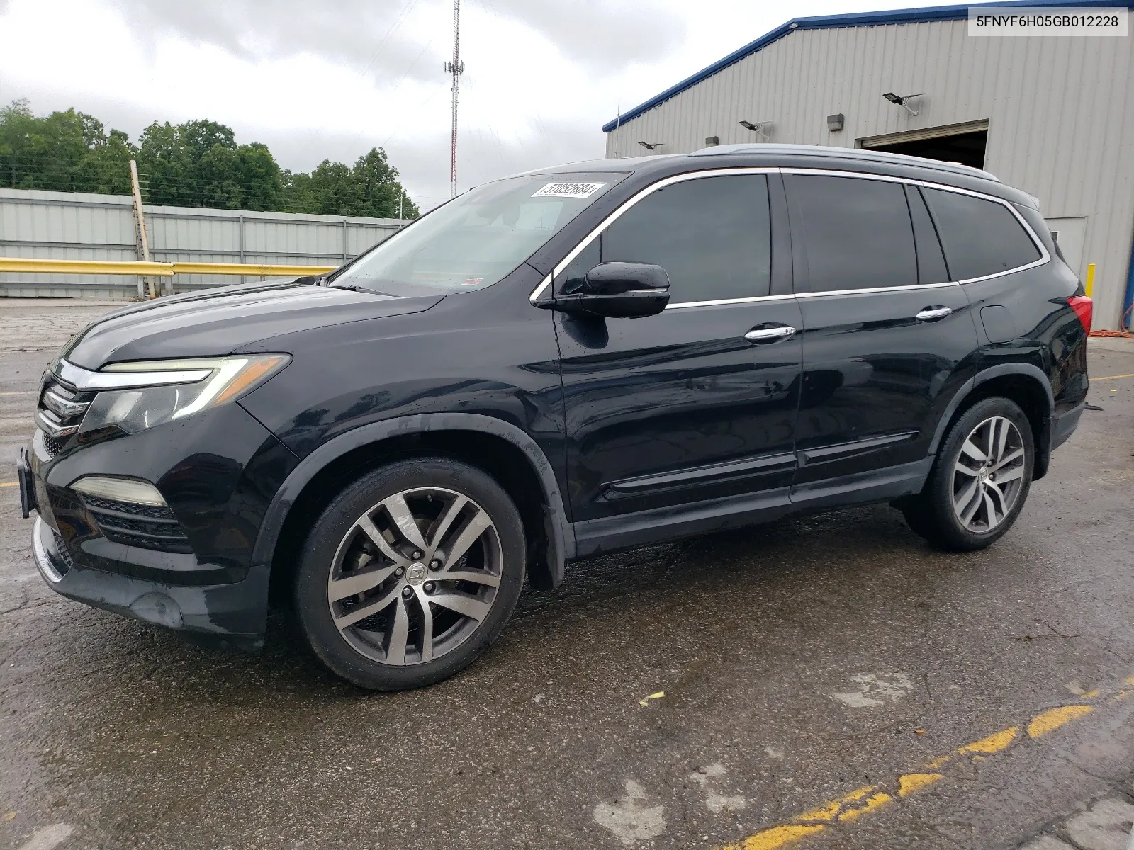 2016 Honda Pilot Elite VIN: 5FNYF6H05GB012228 Lot: 57052684