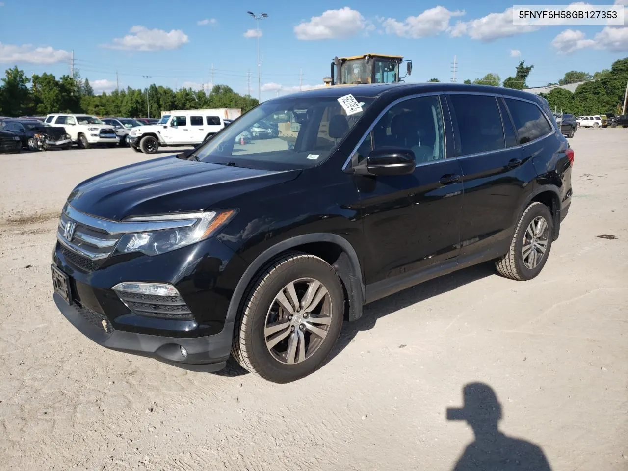 2016 Honda Pilot Exl VIN: 5FNYF6H58GB127353 Lot: 58217654