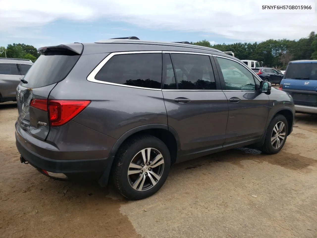 2016 Honda Pilot Exl VIN: 5FNYF6H57GB015966 Lot: 58432754