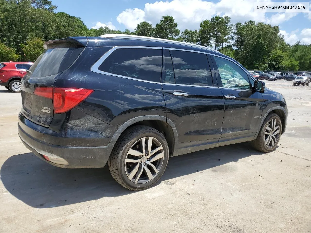 2016 Honda Pilot Touring VIN: 5FNYF6H94GB047549 Lot: 59671774