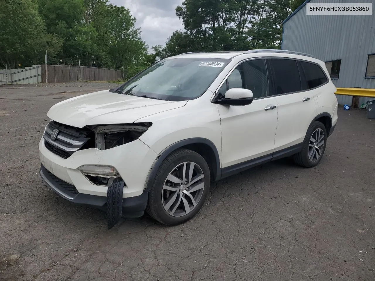 2016 Honda Pilot Elite VIN: 5FNYF6H0XGB053860 Lot: 60048604