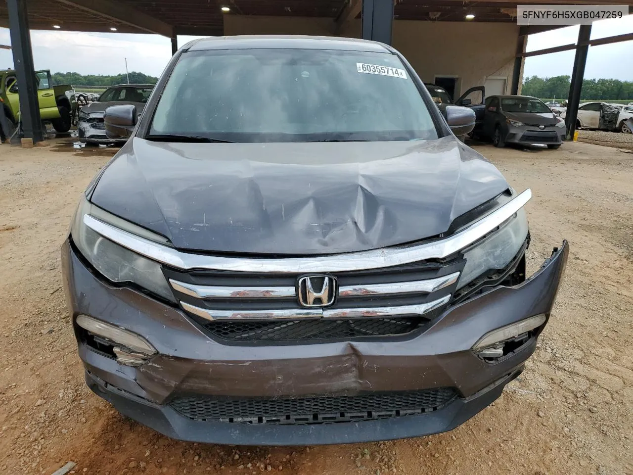 5FNYF6H5XGB047259 2016 Honda Pilot Exl