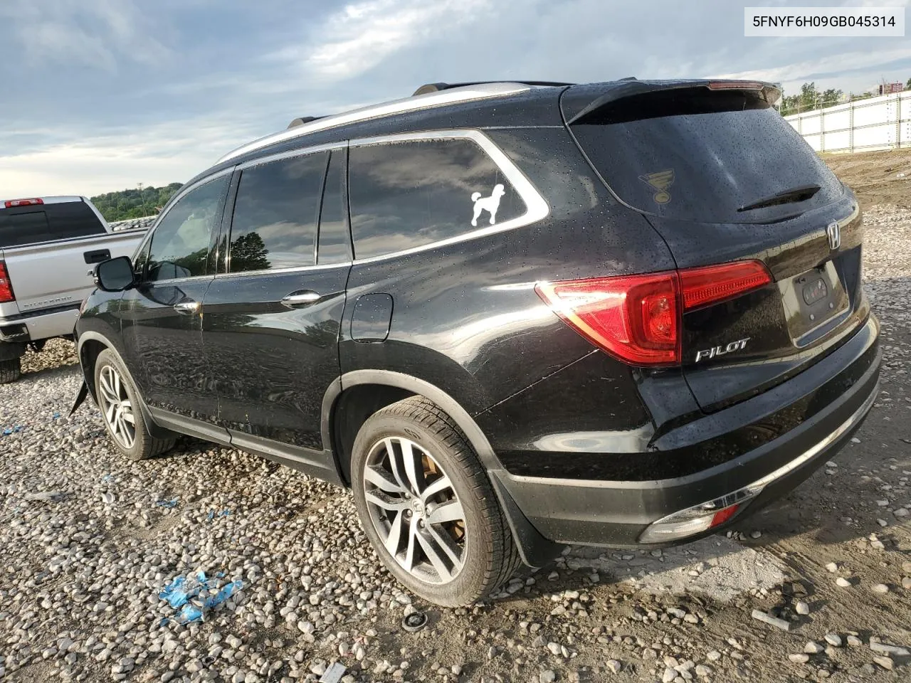 2016 Honda Pilot Elite VIN: 5FNYF6H09GB045314 Lot: 60509804