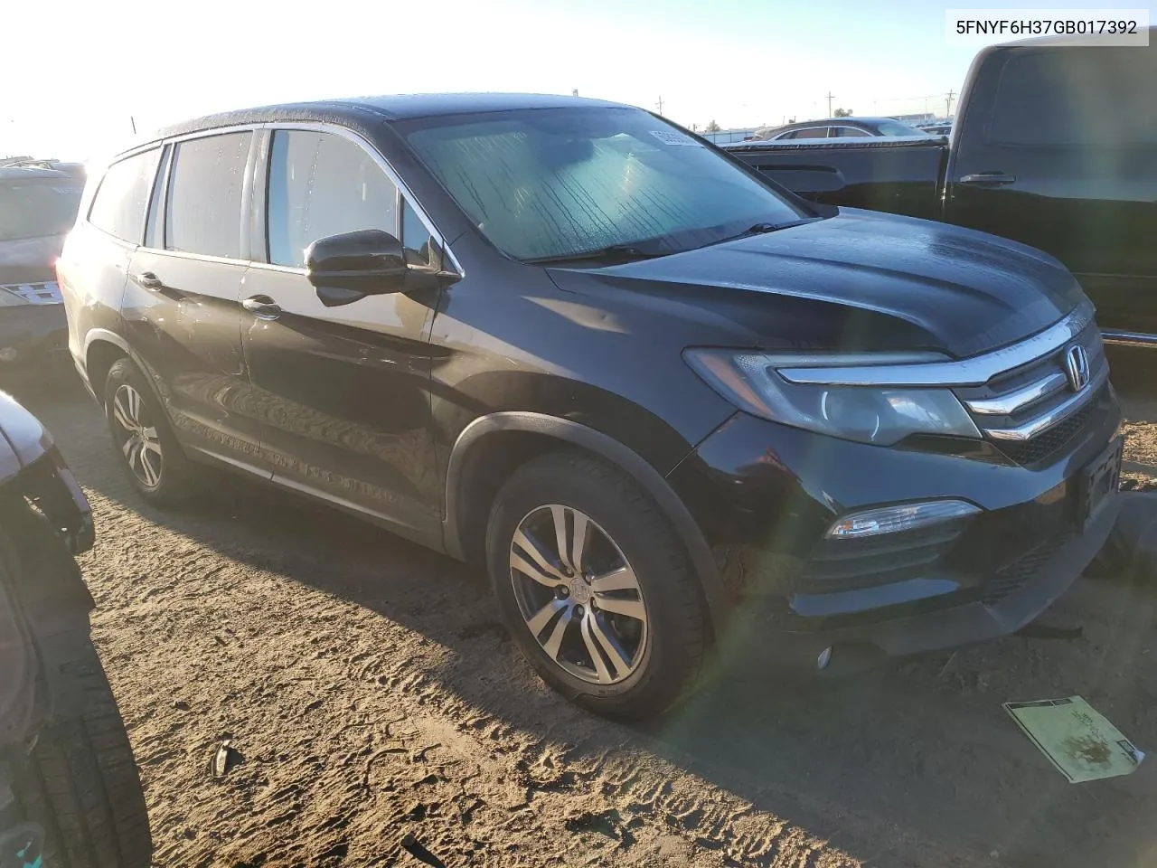 2016 Honda Pilot Ex VIN: 5FNYF6H37GB017392 Lot: 60899074