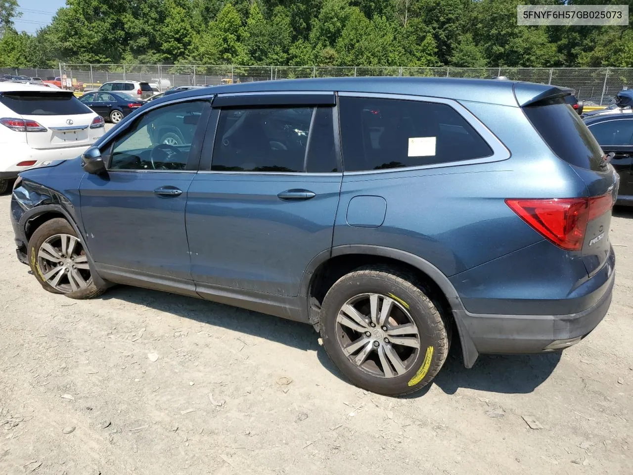 2016 Honda Pilot Exl VIN: 5FNYF6H57GB025073 Lot: 62507364