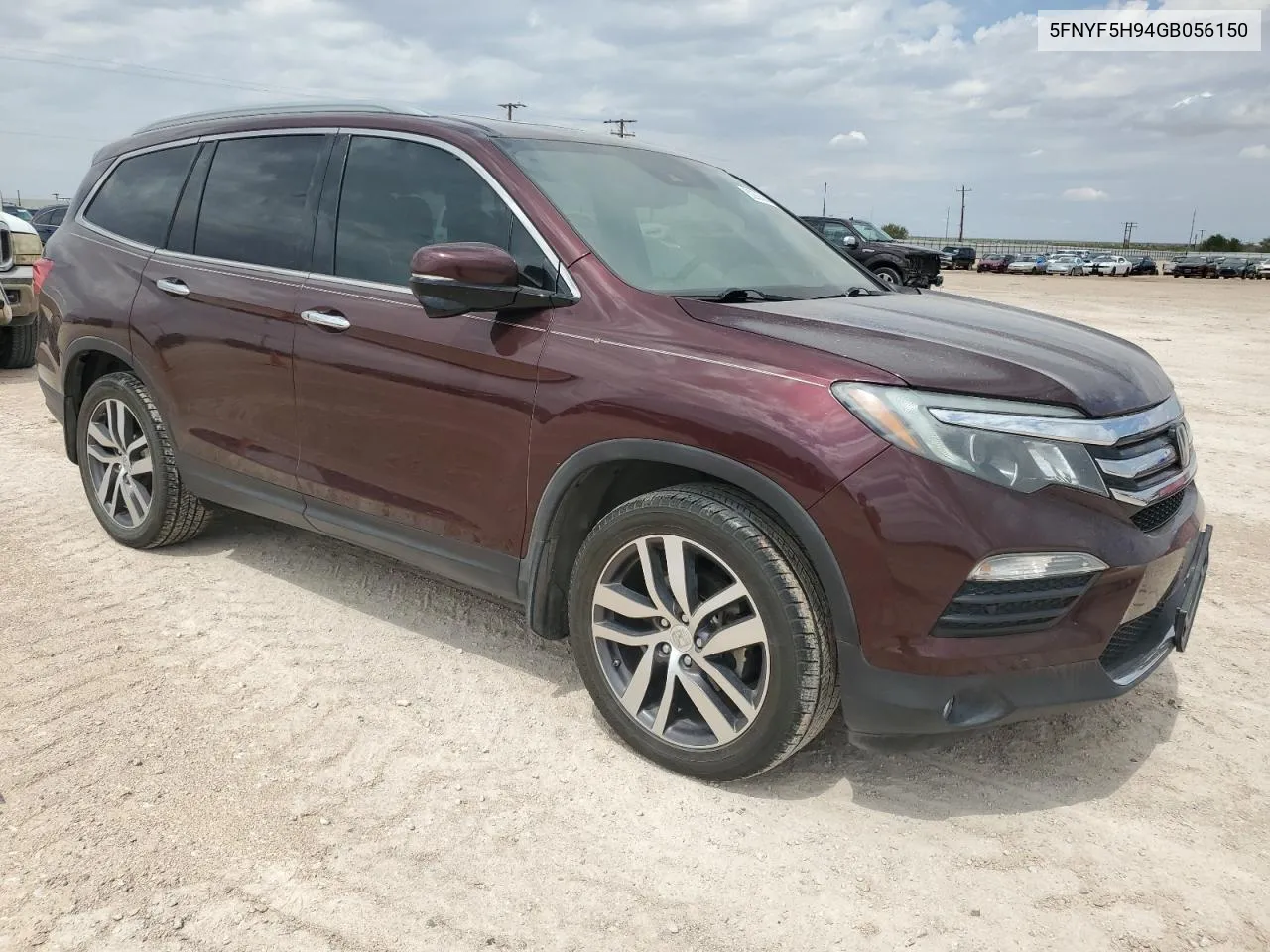 2016 Honda Pilot Touring VIN: 5FNYF5H94GB056150 Lot: 62865844