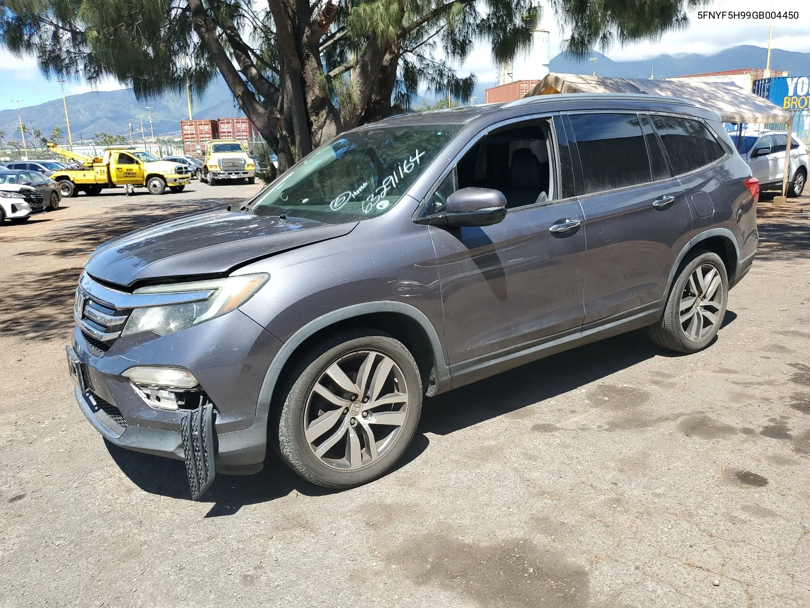 2016 Honda Pilot Touring VIN: 5FNYF5H99GB004450 Lot: 63291164