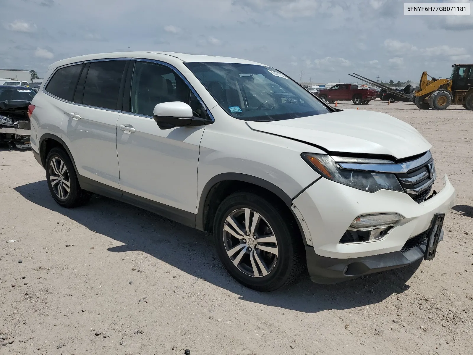 2016 Honda Pilot Exln VIN: 5FNYF6H77GB071181 Lot: 64031744