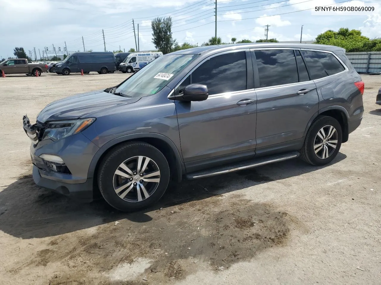 5FNYF6H59GB069009 2016 Honda Pilot Exl