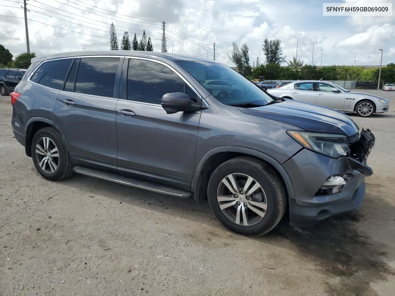 5FNYF6H59GB069009 2016 Honda Pilot Exl