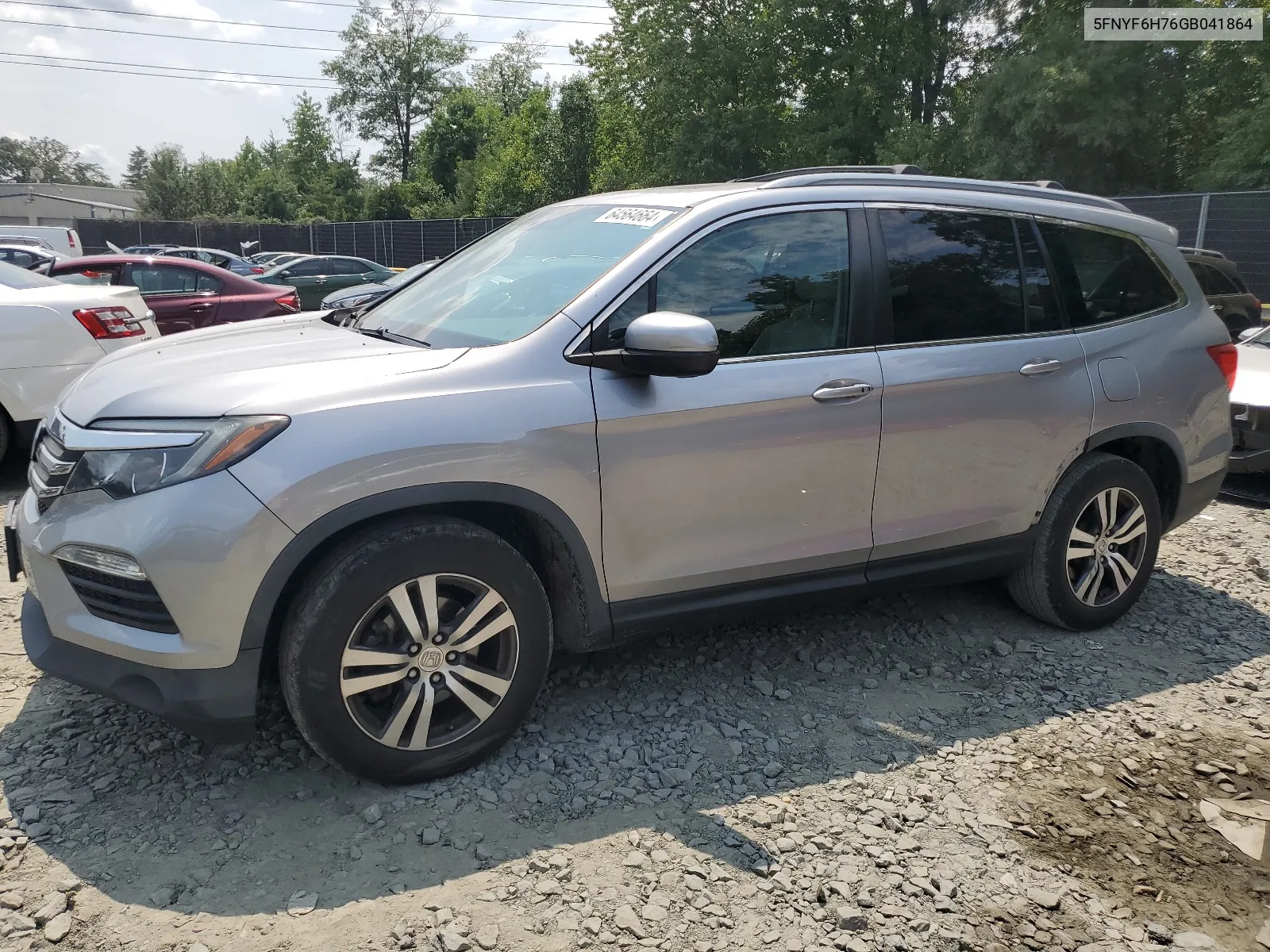 2016 Honda Pilot Exln VIN: 5FNYF6H76GB041864 Lot: 64564664