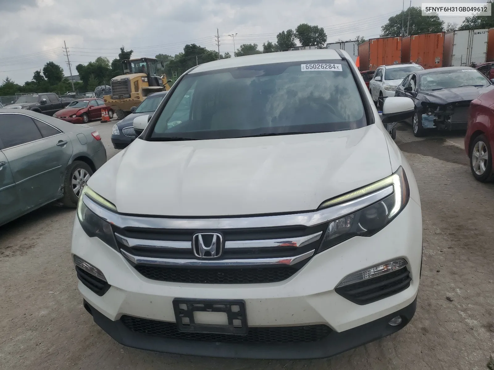 5FNYF6H31GB049612 2016 Honda Pilot Ex