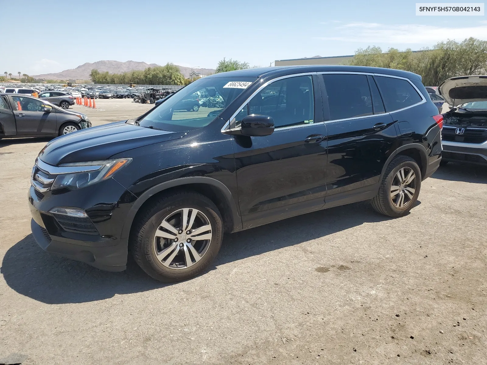 2016 Honda Pilot Exl VIN: 5FNYF5H57GB042143 Lot: 66625494