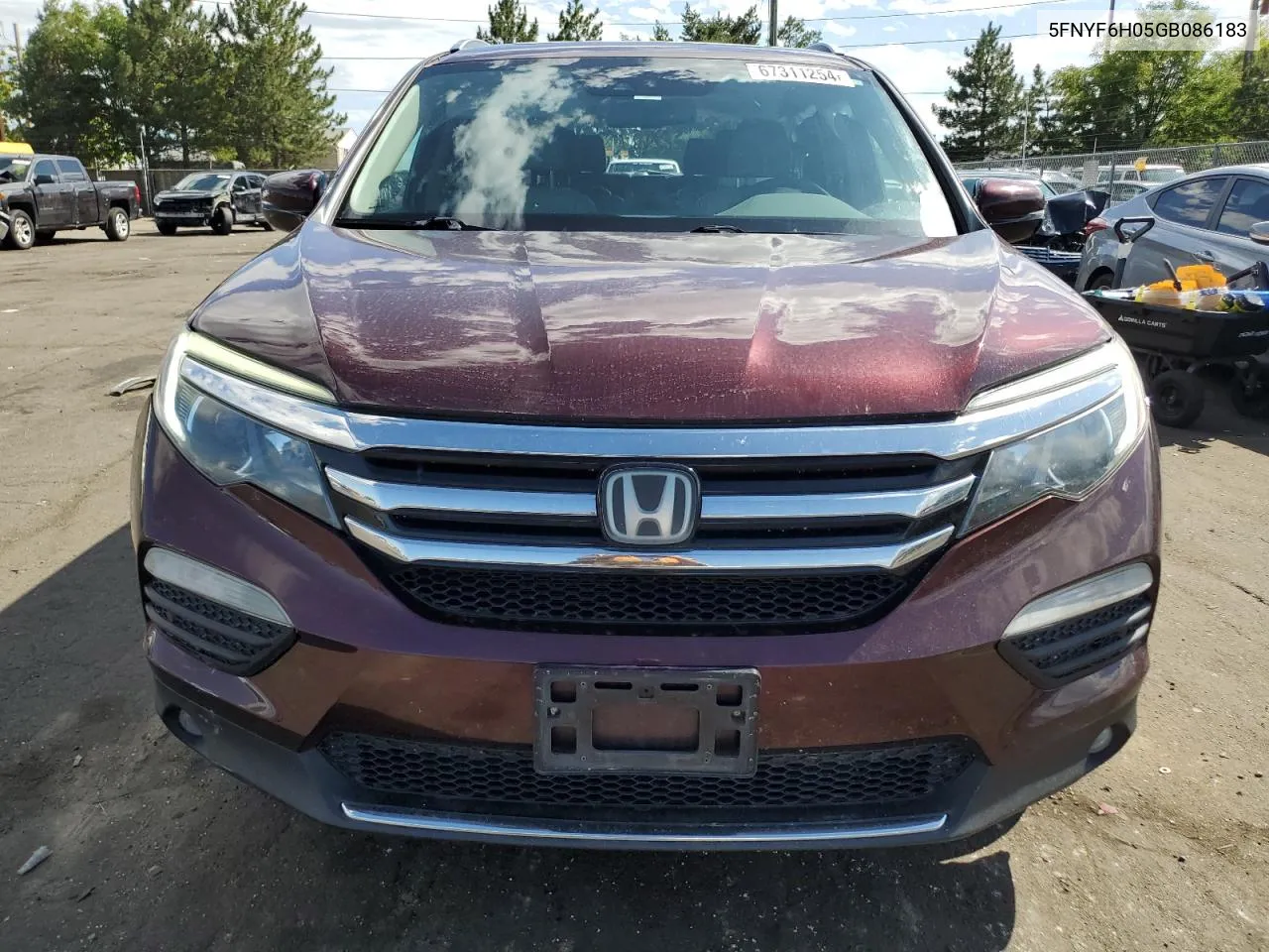 5FNYF6H05GB086183 2016 Honda Pilot Elite