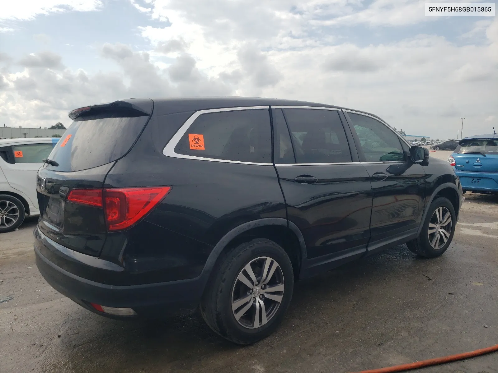 5FNYF5H68GB015865 2016 Honda Pilot Exl