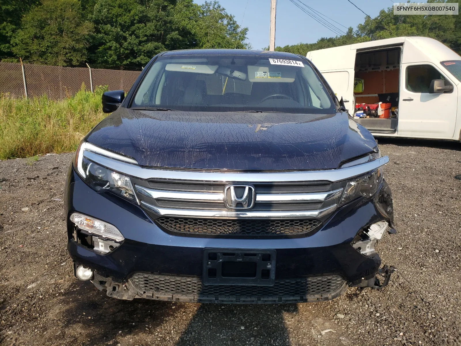 2016 Honda Pilot Exl VIN: 5FNYF6H5XGB007540 Lot: 67693814