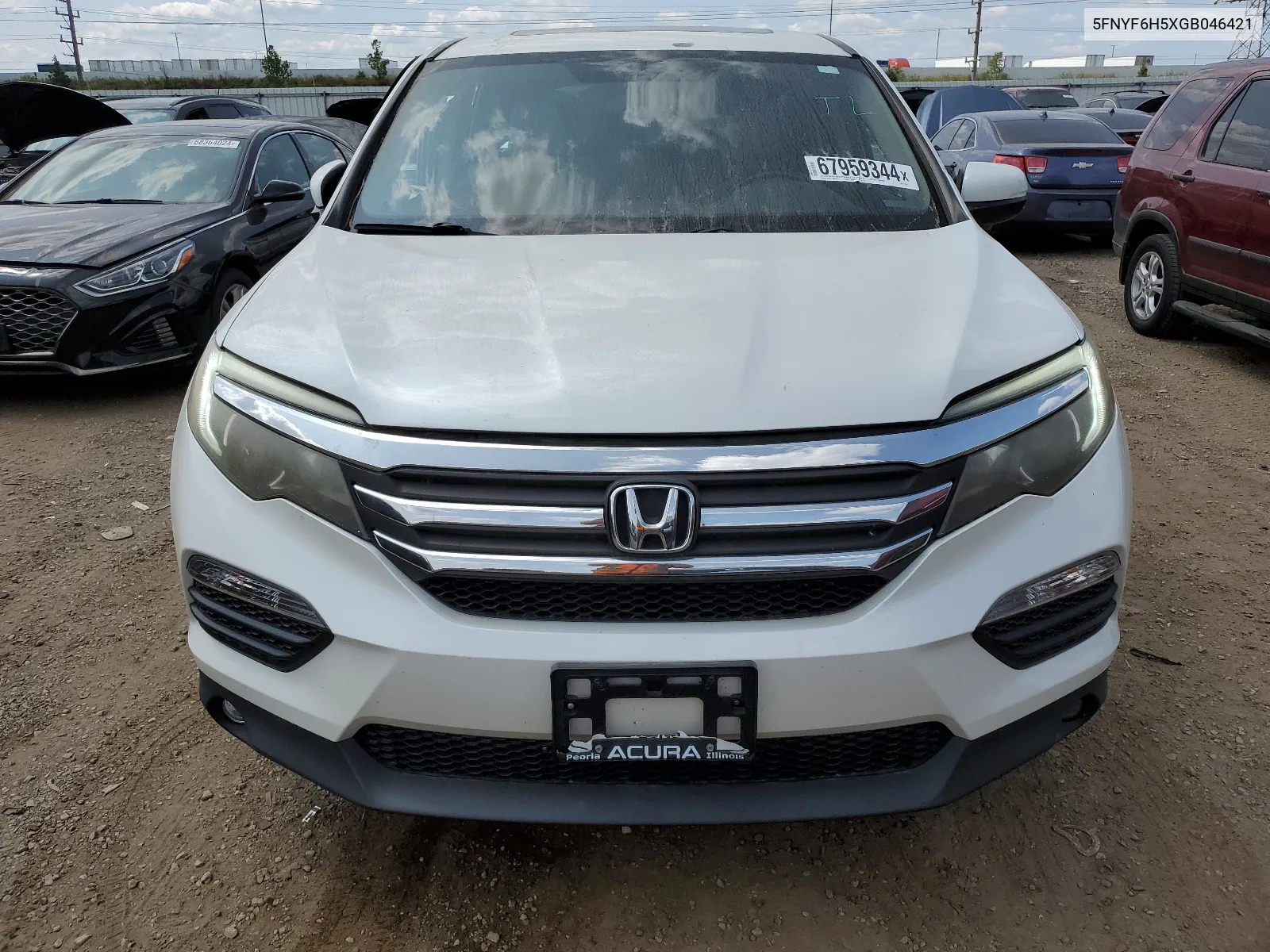 2016 Honda Pilot Exl VIN: 5FNYF6H5XGB046421 Lot: 67959344