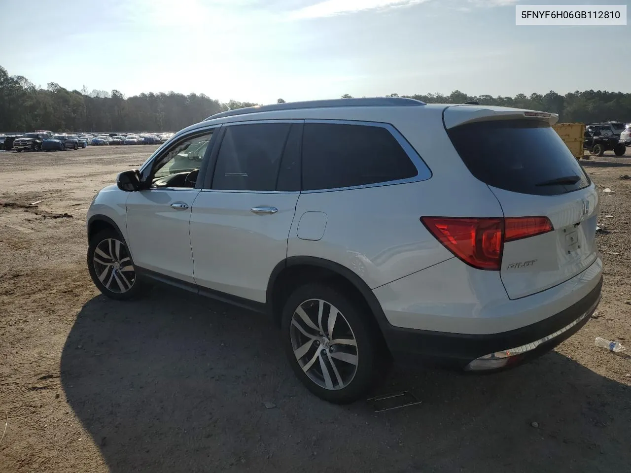 2016 Honda Pilot Elite VIN: 5FNYF6H06GB112810 Lot: 68312234