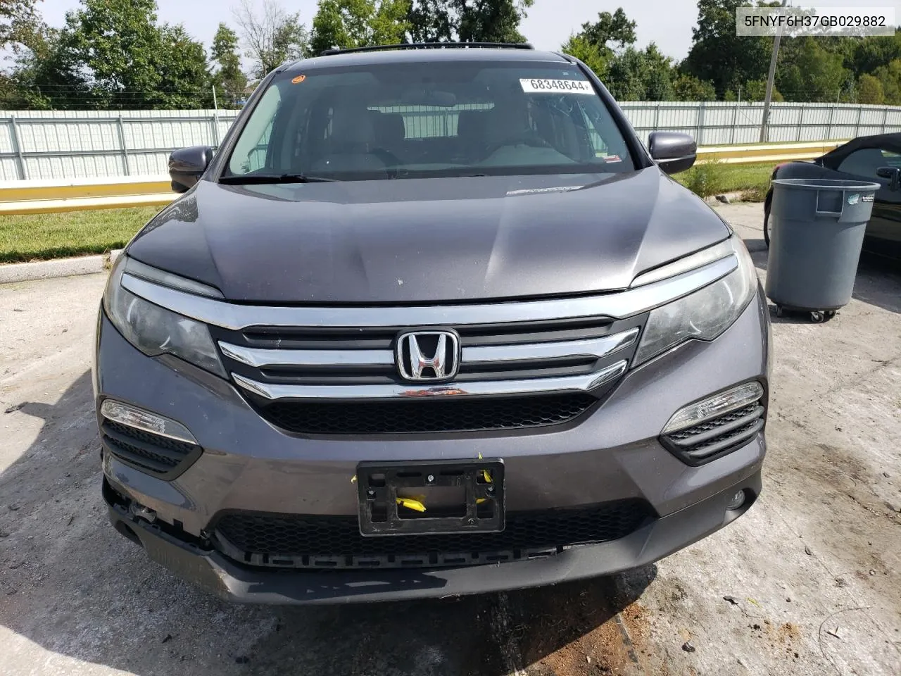 2016 Honda Pilot Ex VIN: 5FNYF6H37GB029882 Lot: 68348644