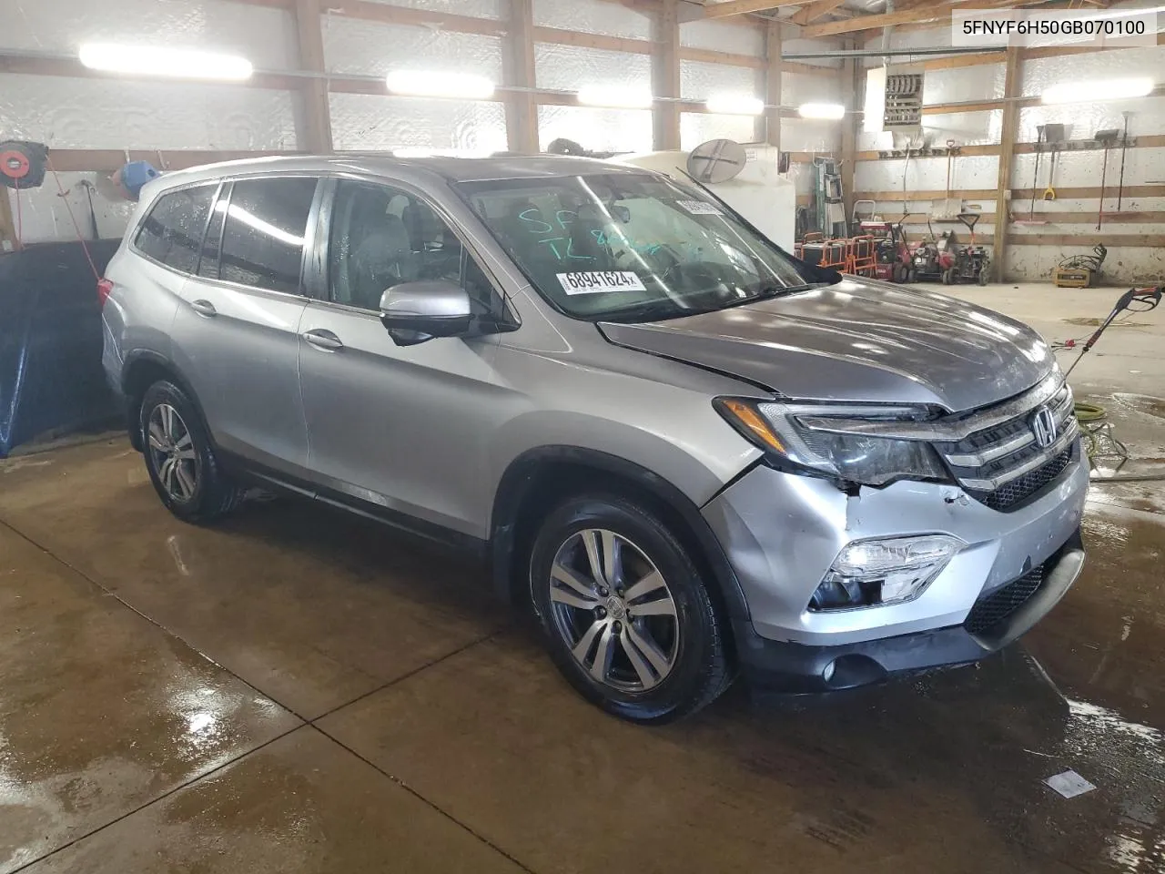 5FNYF6H50GB070100 2016 Honda Pilot Exl