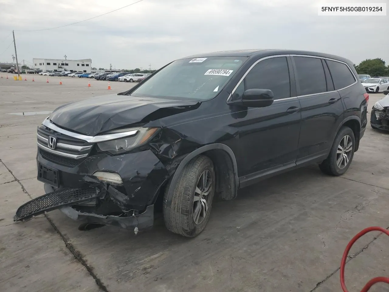 2016 Honda Pilot Exl VIN: 5FNYF5H50GB019254 Lot: 69590794