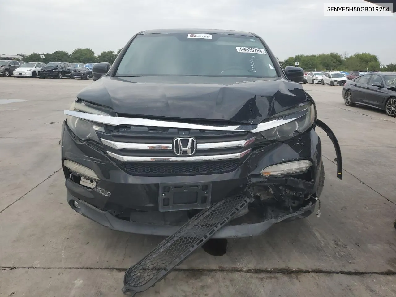 5FNYF5H50GB019254 2016 Honda Pilot Exl