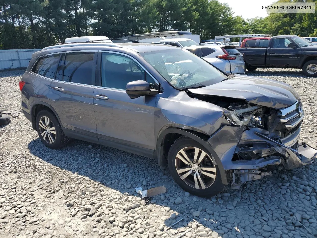 2016 Honda Pilot Exl VIN: 5FNYF6H53GB097341 Lot: 69693624