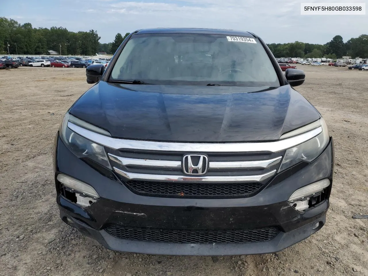 5FNYF5H80GB033598 2016 Honda Pilot Exl