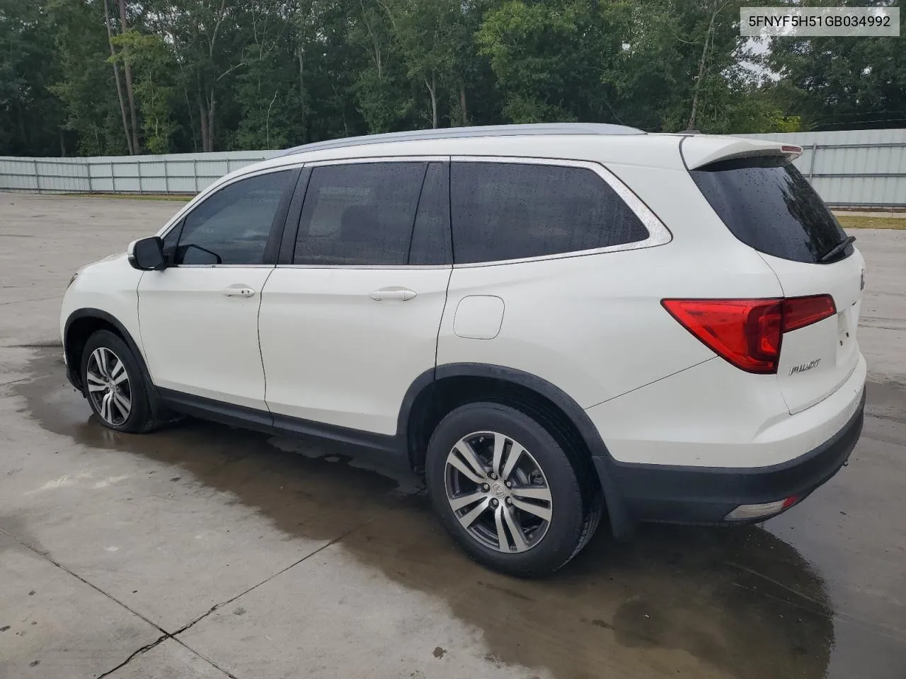 5FNYF5H51GB034992 2016 Honda Pilot Exl