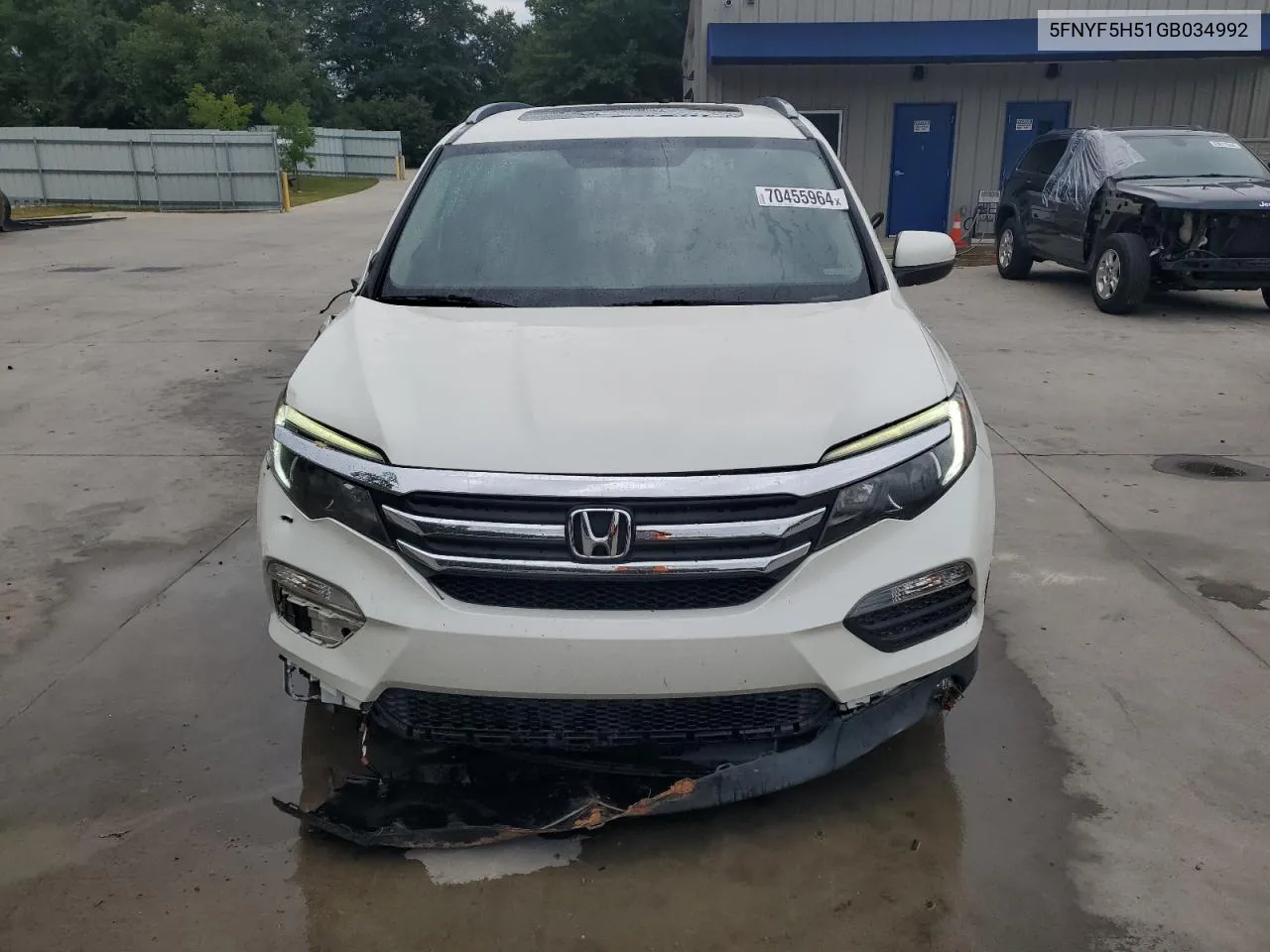 2016 Honda Pilot Exl VIN: 5FNYF5H51GB034992 Lot: 70455964