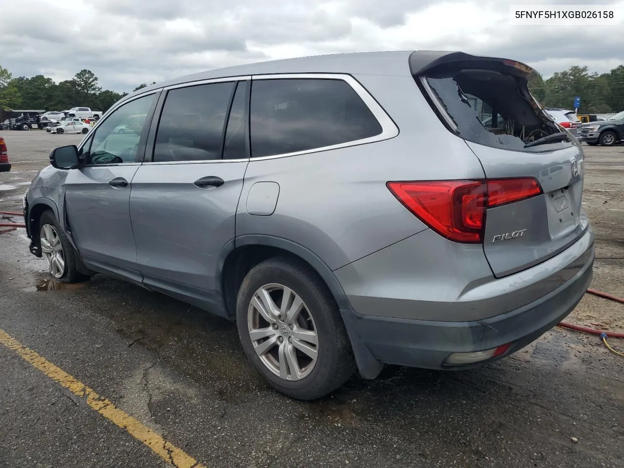 2016 Honda Pilot Lx VIN: 5FNYF5H1XGB026158 Lot: 70686744