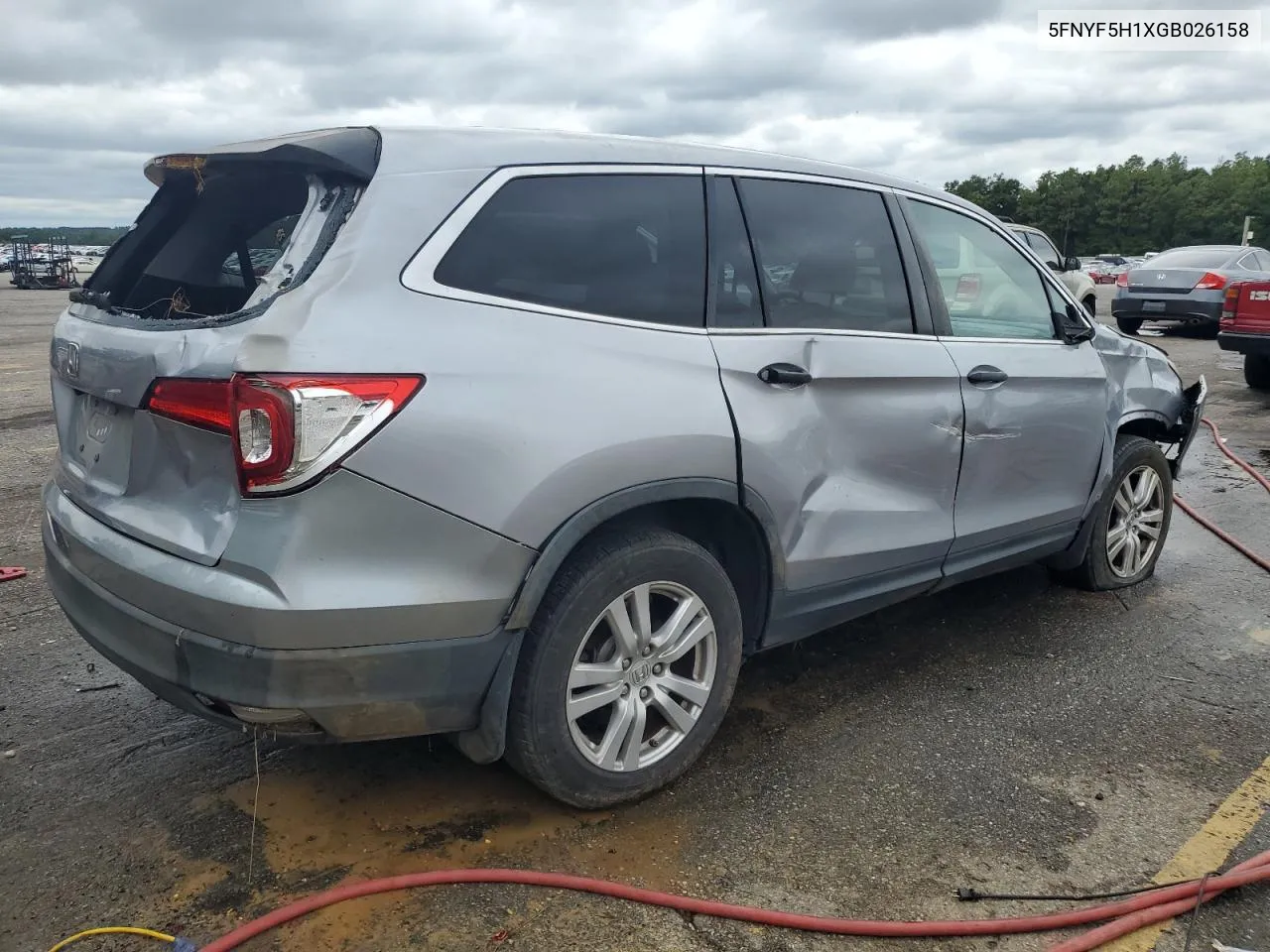 5FNYF5H1XGB026158 2016 Honda Pilot Lx