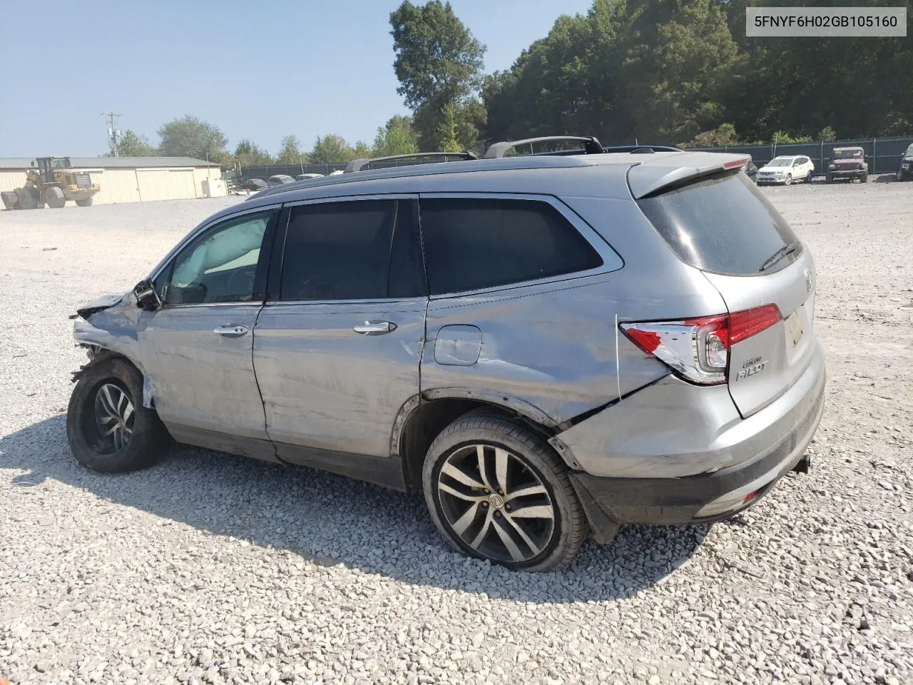 2016 Honda Pilot Elite VIN: 5FNYF6H02GB105160 Lot: 70900674