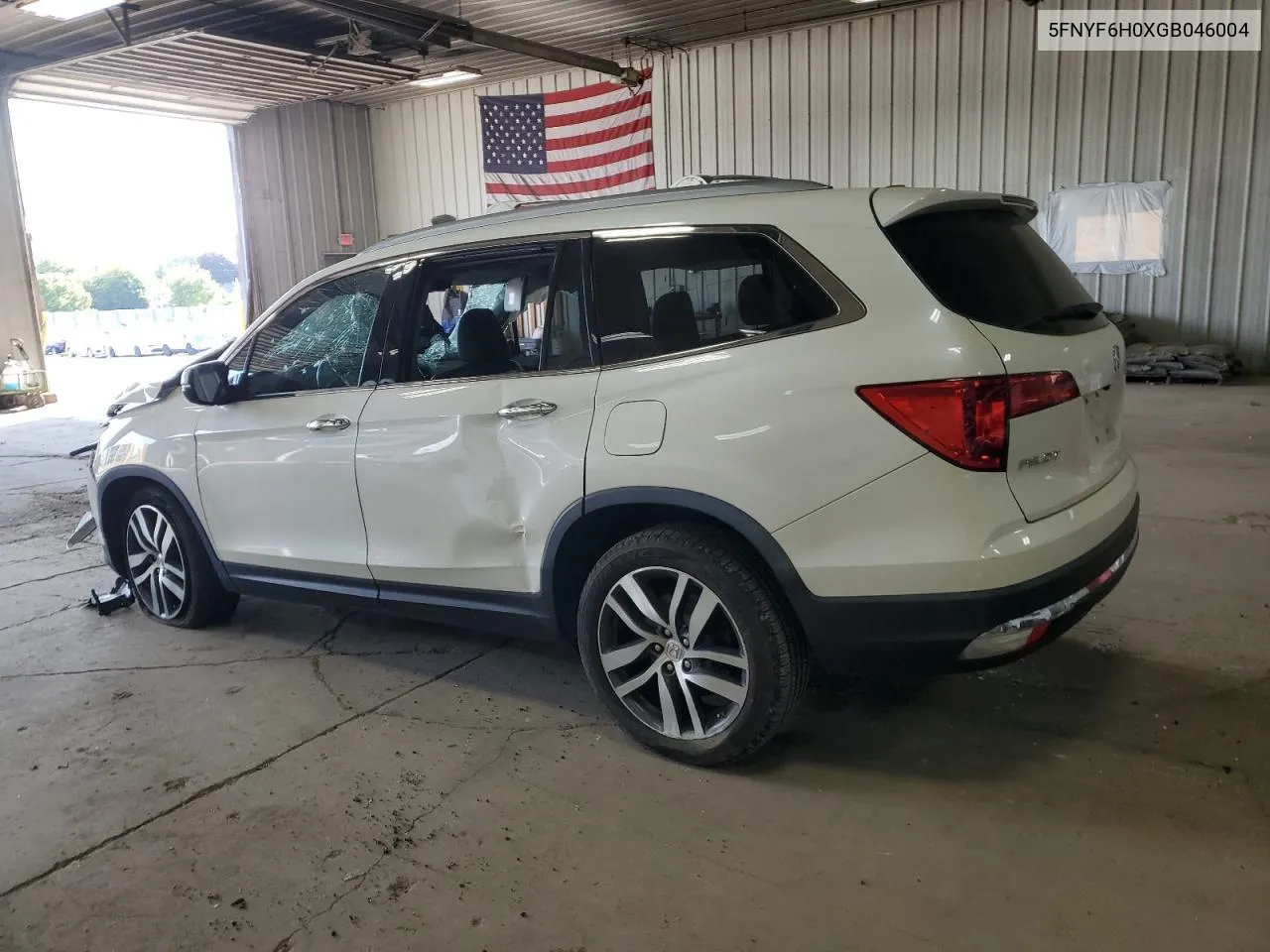 2016 Honda Pilot Elite VIN: 5FNYF6H0XGB046004 Lot: 70961274