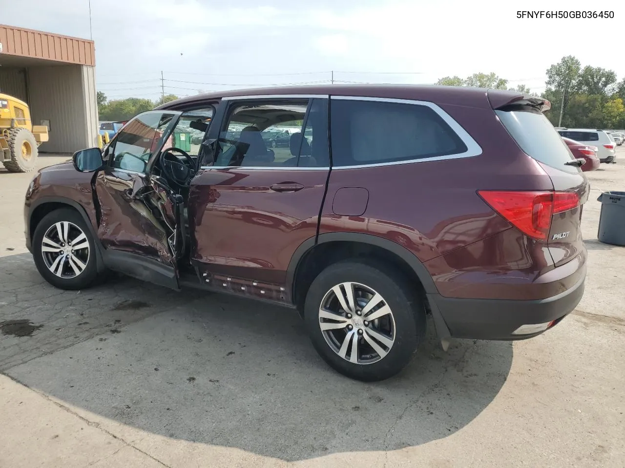 5FNYF6H50GB036450 2016 Honda Pilot Exl