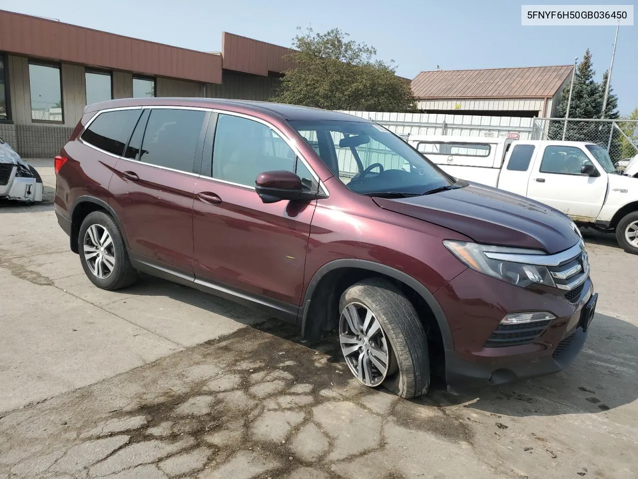 5FNYF6H50GB036450 2016 Honda Pilot Exl