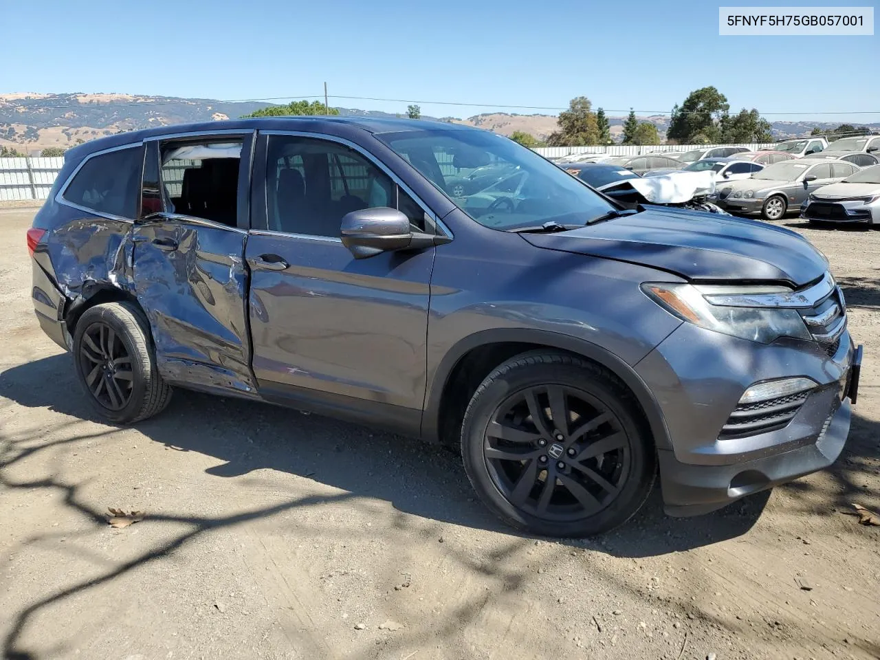 2016 Honda Pilot Exln VIN: 5FNYF5H75GB057001 Lot: 71262694