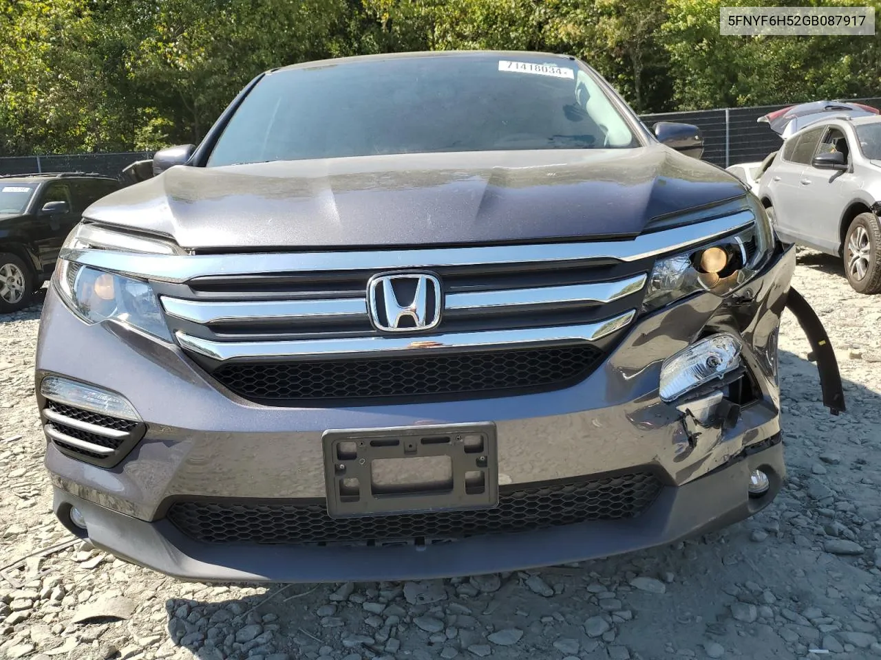 5FNYF6H52GB087917 2016 Honda Pilot Exl