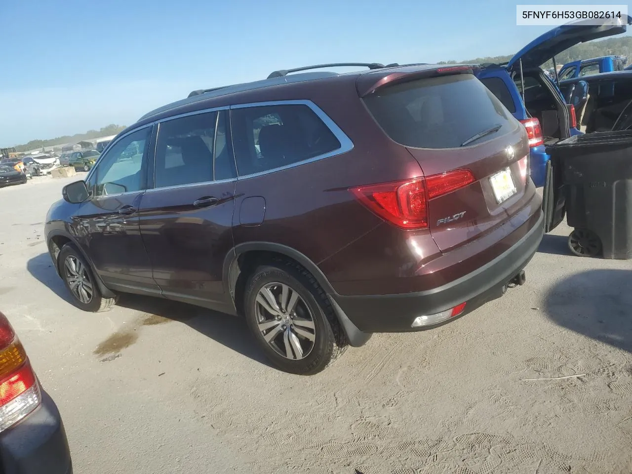 2016 Honda Pilot Exl VIN: 5FNYF6H53GB082614 Lot: 71659154