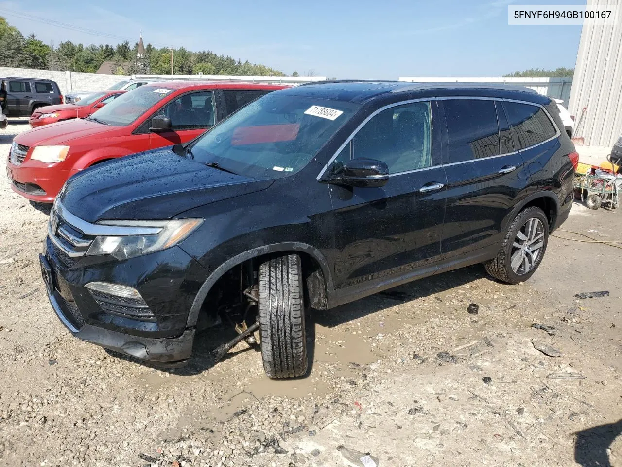 2016 Honda Pilot Touring VIN: 5FNYF6H94GB100167 Lot: 71788604