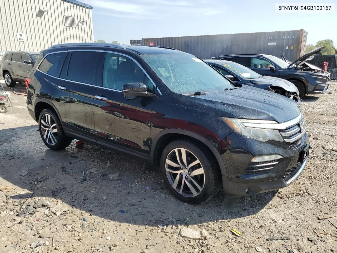 2016 Honda Pilot Touring VIN: 5FNYF6H94GB100167 Lot: 71788604