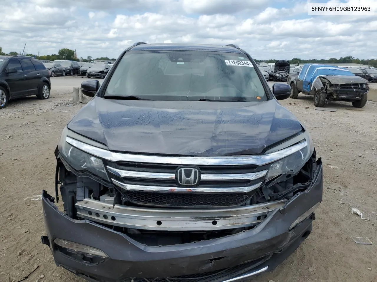 2016 Honda Pilot Elite VIN: 5FNYF6H09GB123963 Lot: 71800344