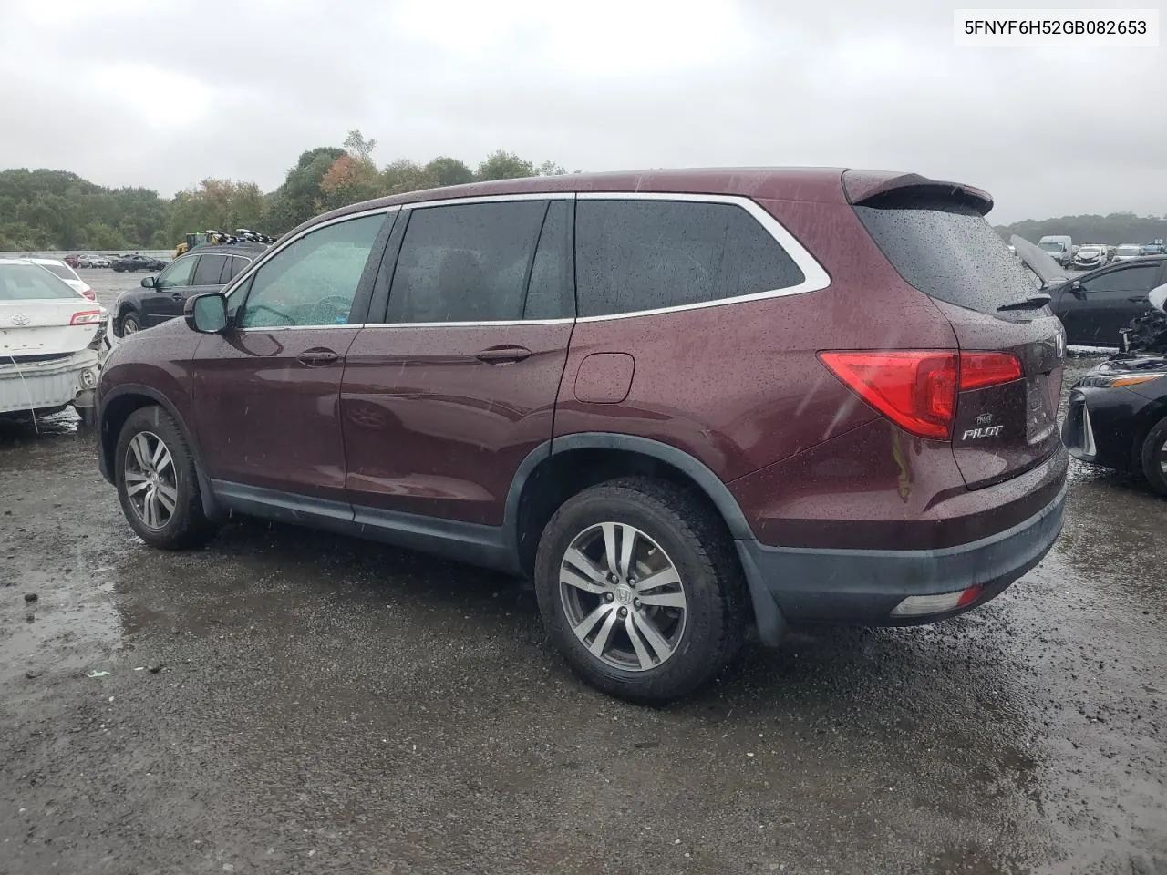 2016 Honda Pilot Exl VIN: 5FNYF6H52GB082653 Lot: 72253214