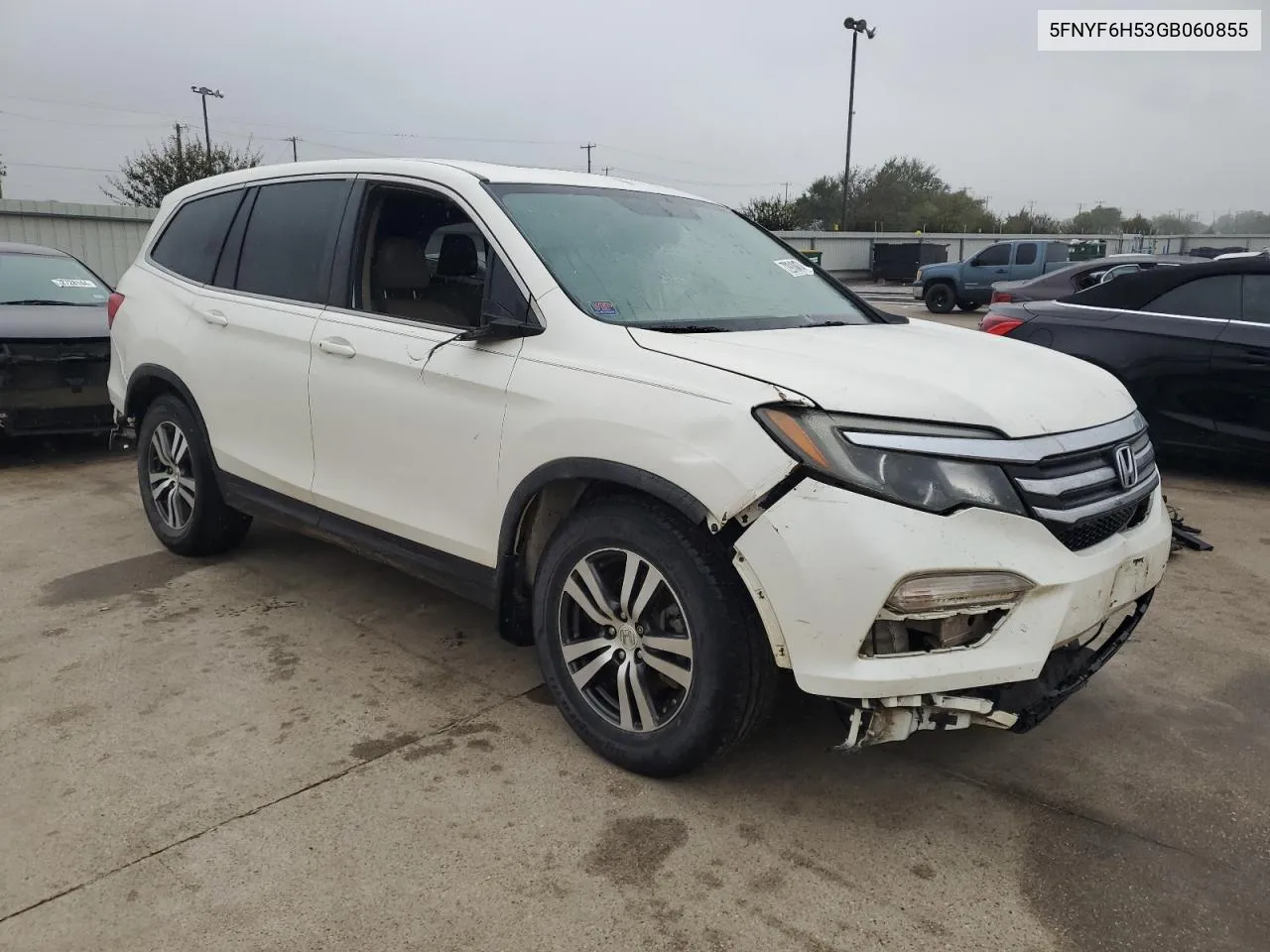 2016 Honda Pilot Exl VIN: 5FNYF6H53GB060855 Lot: 72910474